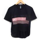 adidas by Stella McCartney внутренний стандартный товар переключатель сетка футболка cut and sewn короткий рукав круглый вырез принт XS черный чёрный /FT22 женский 