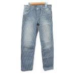  slow b Iena SLOBE IENA Hickory полоса рабочие брюки хлопок 40 синий blue /KT22 женский 