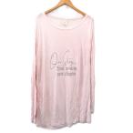  Gelato Pique gelato pique салон одежда cut and sewn длинный рукав знак F розовый /KT31 женский 