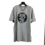 ナイキ NIKE Tシャツ プルオーバー クルーネック ロゴ プリント 半袖 L グレー 黒 ブラック メンズ