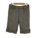 k Miki .k Kumikyoku KUMIKYOKU брюки Short половина шерсть ламе 2 чай серый Brown женский 