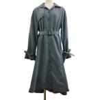 juetijouetie пальто to ключ springs длинный одноцветный под замшу лента длинный рукав M синий голубой женский 