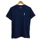 ショッピングlightning ライトニング ボルト Lightning Bolt Tシャツ カットソー プルオーバー クルーネック ロゴ プリント ガゼット 半袖 M 紺 ネイビー メンズ