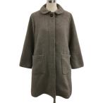 sa man sa Moss Moss SM2 пальто отложной воротник средний раунд цвет шерсть одноцветный соотношение крыло покрой длинный рукав F чай Brown женский 
