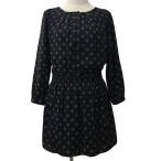  Natural Beauty Basic One-piece flair Mini общий рисунок талия резина длинный рукав M темно-синий красный темно-синий красный женский 