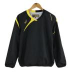  Asics GOLDSTAGE спорт одежда рубашка джерси V Jump ru over обратная сторона ворсистый Logo принт длинный рукав M чёрный желтый черный желтый 