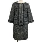  Prima следы Reach . выставить жакет no color одиночный 7 минут рукав юбка шт. форма Mini твид style вязаный 38 чёрный белый 