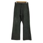  Jeanasis JEANASIS брюки flair распорка длинный под замшу центральный si-m талия резина одноцветный M зеленый зеленый женский 