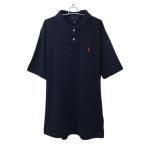 ポロ ラルフローレン POLO RALPH LAUREN ポロシャツ プルオーバー ポロカラー ロゴ 刺繍 半袖 XL 18-20 170 紺 赤 ネイビー レッド キッズ
