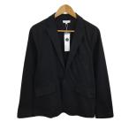 未使用品 スパイラルニュース SPIRAL NEWS ジャケット テーラード シングル センターベント 無地 リネン混 長袖 M 黒 ブラック メンズ
