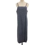  Te chichi Te chichi TERRASSE One-piece Cami платье I линия LAP способ длинный бахрома безрукавка свободный темно-синий темно-синий женский 