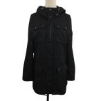  Moussy MOUSSY пальто с хлопком f-ti- двойной Zip одноцветный длинный рукав 2 чёрный черный женский 