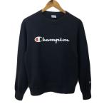  Champion CHAMPION футболка тренировочный тянуть over вырез лодочкой Logo принт длинный рукав MEDIUM чёрный белый черный белый мужской 