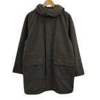  Umbro jia-noAmbrosiano пальто с хлопком средний Zip выше капот одноцветный длинный рукав L чай Brown мужской 