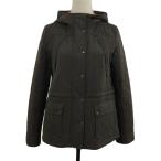 eni.famanyFam жакет с хлопком блузон воротник-стойка Zip выше капот одноцветный длинный рукав 3 чай Brown женский 