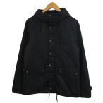  nano &amp;ko-nano&amp;co жакет блузон с хлопком Zip выше капот одноцветный длинный рукав XL чёрный черный мужской 