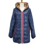  ребра in комфорт LIVE IN COMFORT Ferrie simo.... пальто двусторонний точка с хлопком S темно-синий темно-синий бежевый женский 