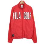 フィラ FILA GOLF ゴルフ ジャケット ブルゾン 中綿 ロゴ ワッペン 刺繍 M 赤 レッド メンズ
