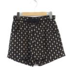  Rope ROPE юбка-брюки шорты цветочный принт точка шифон 38 чёрный черный женский 