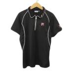  filler FILA cut and sewn половина Zip точка джерси LL чёрный черный женский 