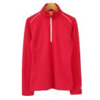  Puma PUMA DRYCELL cut and sewn половина Zip длинный рукав M красный красный женский 