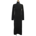 ショッピングzara ザラ ZARA ワンピース ニット ロング マキシ ハイネック S 黒 ブラック レディース