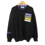  Munsingwear одежда MUNSINGWEAR GRAND SLAM Golf свитер вязаный вышивка MA чёрный черный мужской 