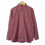 ザノースフェイス THE NORTH FACE シャツ ボタンダウン チェック M 赤 レディース