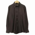ショッピングSTUART ポールスチュアート PAUL STUART シャツ ボタンダウン M 茶 メンズ