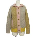 ショッピングカウチン ダブルクローゼット w closet ニット カウチン ショールカラー エルボーパッチ F ベージュ レディース