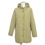  Noah -junoa-ge пальто длинный стеганое полотно капот M бежевый женский 