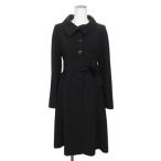 アルマーニ コレツィオーニ ARMANI COLLEZIONI コート ロング 38 黒 レディース