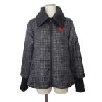  filler Golf FILA GOLF жакет блузон двусторонний с хлопком тысяч птица .. проверка полиэстер LL черный серый женский 