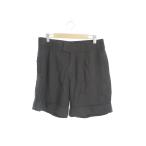  Le souk Le souk брюки Short Zip fly roll выше шерсть 38 чёрный черный /JN27 женский 