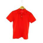 ユニクロ UNIQLO ポロシャツ 半袖 鹿の子 S 赤 レッド /MO メンズ【中古】【ベクトル 古着】