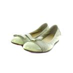【中古】コールハーン COLE HAAN ナイキエアー NIKE AIR バレエシューズ フラット リボン 切替 6.5 白 ホワイト D41311 /M1 レディース 【ベクトル 古着】