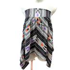  б/у Rose Bud ROSE BUD tube top bare top деформация дизайн полоса общий рисунок F чай Brown бежевый /AU женский [bektoru