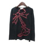 【中古】ヴィヴィアンウエストウッドレッドレーベル Vivienne Westwood RED LABEL カットソー Tシャツ 長袖 3 黒 ブラック /YI レディース 【ベクトル 古着】