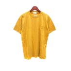 未使用品 アディダスオリジナルス adidas originals Tシャツ カットソー ボーダー 半袖 L 黄色 マスタード /YK メンズ
