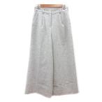 ナチュラルビューティーベーシック NATURAL BEAUTY BASIC ワイドパンツ スカンツ ウール S グレー /MN レディース