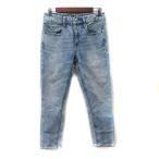 アメリカンイーグル アウトフィッターズ AMERICAN EAGLE OUTFITTERS パンツ デニム ジーンズ ボタンフライ ダメージ加工 US 2 M 紺