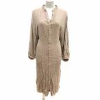  Nano Universe nano universe рубашка One-piece длинный длинный рукав F бежевый /YK женский 