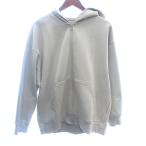 ユニクロ UNIQLO パーカー ジップアップ ダンボール 長袖 XL ベージュ /AU ●RY レディース