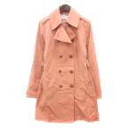 tu Roo Trussardi TRU TRUSSARDI весеннее пальто двойной необшитый на спине 38 M orange /MN женский 