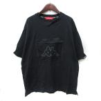 カッパ kappa Tシャツ カットソー 半袖 M 黒 ブラック /YI メンズ