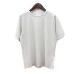 センスオブプレイス バイ アーバンリサーチ Urban Research カットソー Tシャツ クルーネック 半袖 ラメ One M 白 オフホワイト