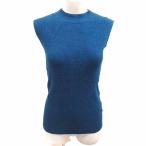  не использовался товар ap retro ap retro вязаный cut and sewn безрукавка F синий темно-голубой /YK женский 