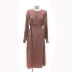  винт ViS One-piece длинный талия лента длинный рукав M чай Brown /MS женский 