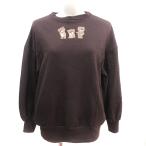  one after дыра The - Nice Claup one after another NICE CLAUP футболка тренировочный раунд шея медведь вышивка длинный рукав чай 