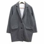  No-brand Пальто Честерфилд с хлопком общий подкладка M угольно-серый /YK *RY женский 